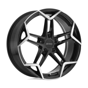 Petrol Wheels – P1A – Black – 17″x8″ 32mm – Summer Wheels – 1780P1A325112B72